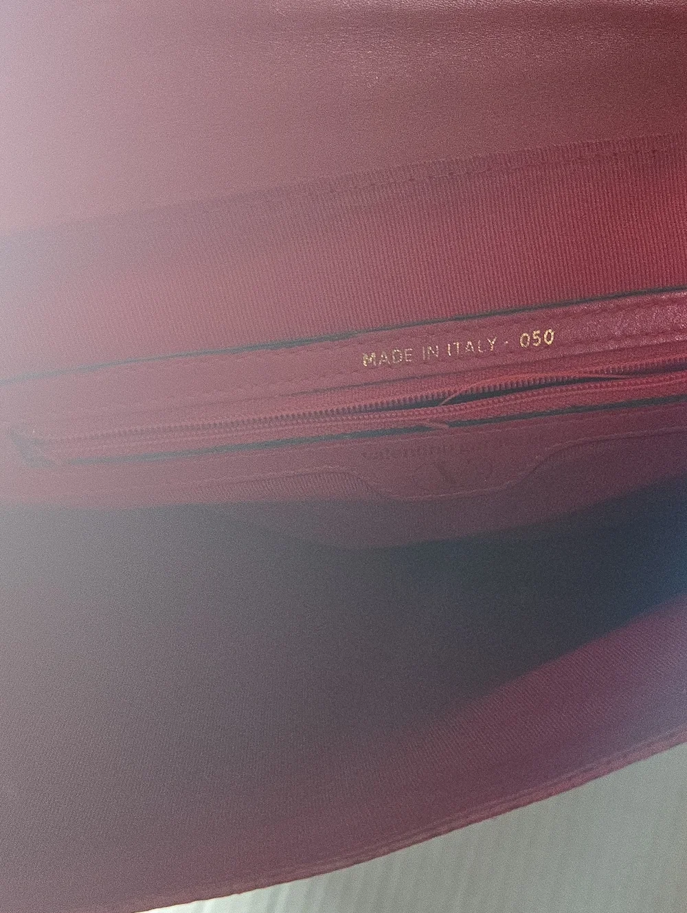 Valentino Garavani Red Leather-Trim Envelope Clutch with Matching Wallet